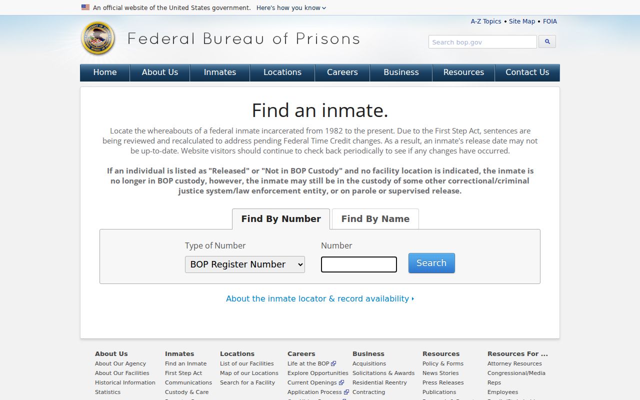 Los Altos resident lookup federal inmate locator