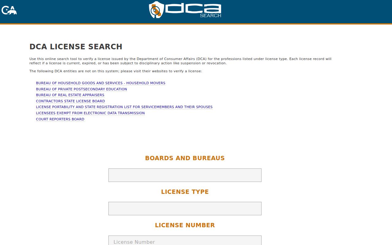 Los Altos ZIP code directory California professional license search